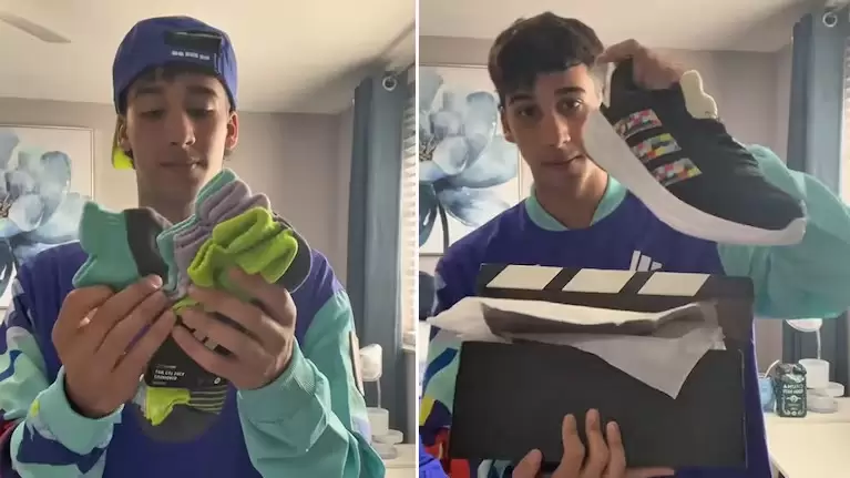 Valent�n Ariza se hizo viral por mostrar que ten�a en el bolso que les da la FIFA a los voluntarios