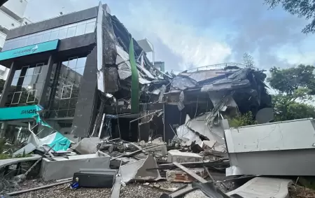 Una postal de lo que dejaron los fuertes terremotos que golpearon Venezuela.