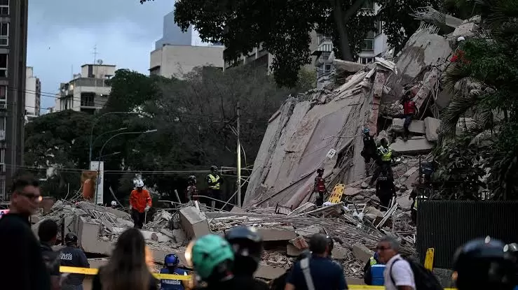 Los derrumbes en Caracas se multiplicaron tras los dos terremotos que golpearon a Venezuela y el Caribe.