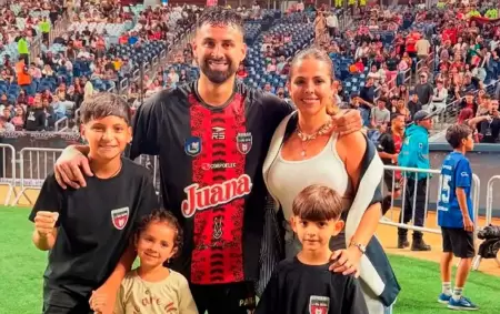Lucas Trejo y su familia