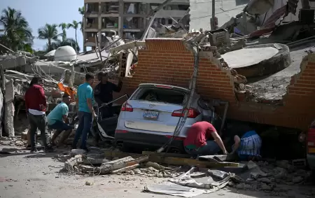 Una casa destru�da en La Guaira, Venezuela