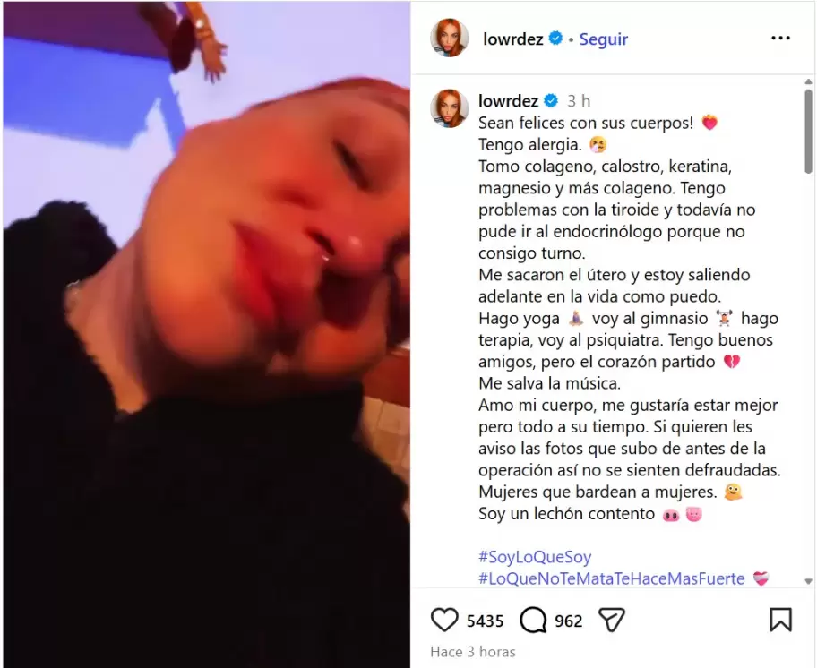 Lowrdez Fern�ndez y su descargo tras las cr�ticas en su contra.