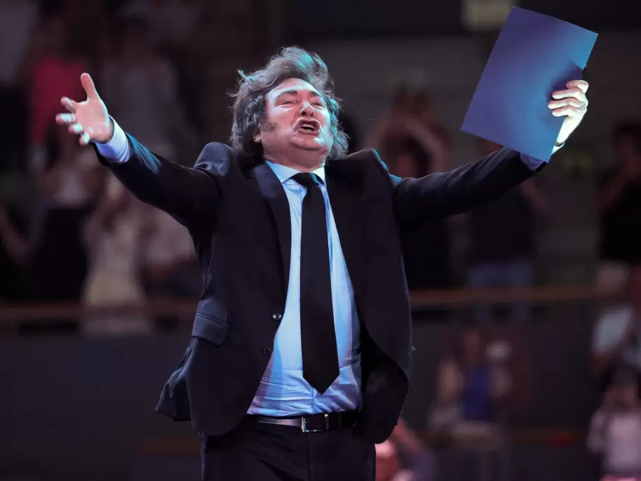 Javier Milei en el Economic Forum en Espa�a en 2025