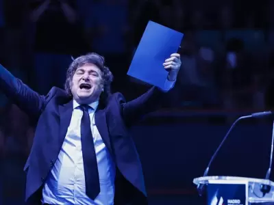 Javier Milei en el Economic Forum en Espa�a en 2025
