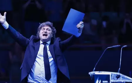 Javier Milei en el Economic Forum en Espa�a en 2025