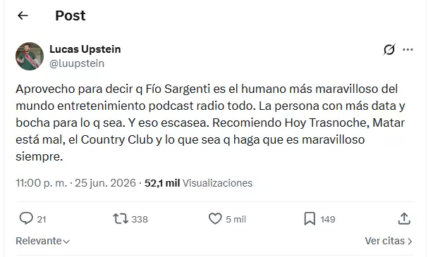 Fiorella Sargenti recibi� apoyo de colegas tras defender a los trabajadores de Blender