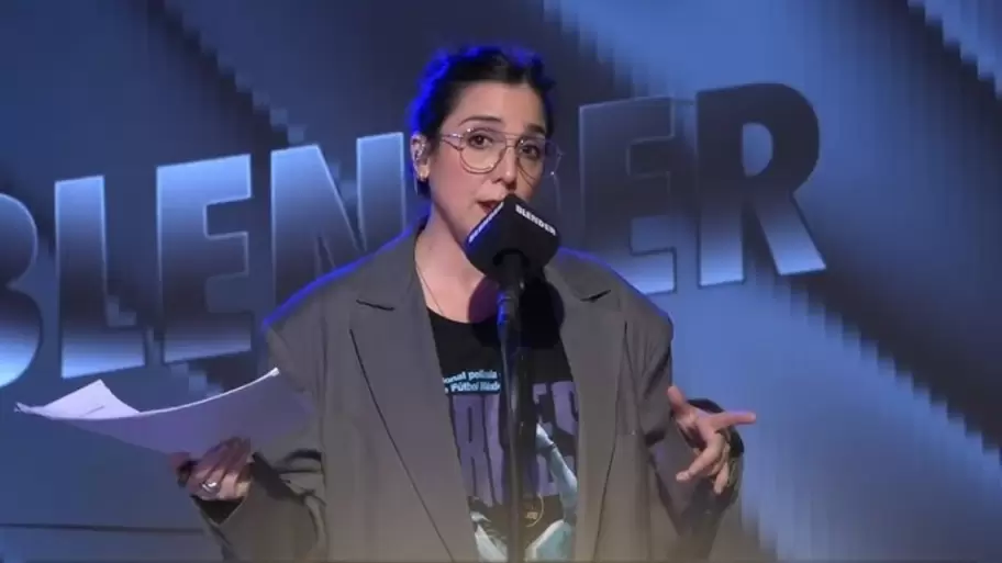Fiorella Sargenti interrumpi� la transmisi�n de Blender