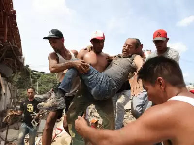 Los devastadores terremotos de magnitud 7,2 y 7,5 dejaron un escenario de destrucci�n masiva.