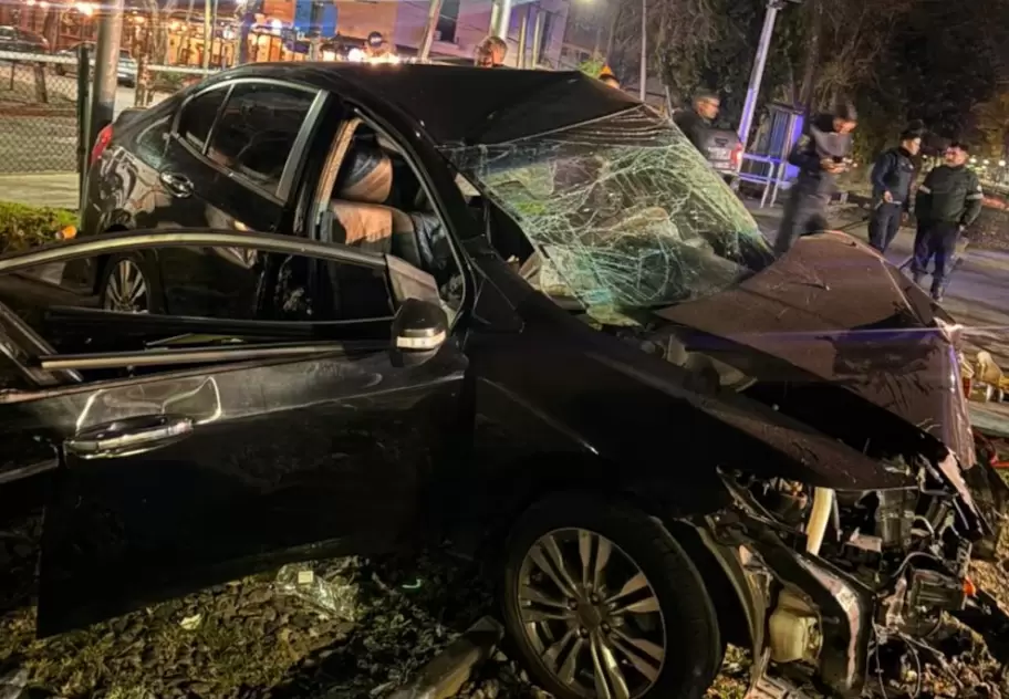 As� qued� el Honda Civic de Ernestina Pais, tras ser arrollado por el Tren de la Costa a la altura de San Isidro.