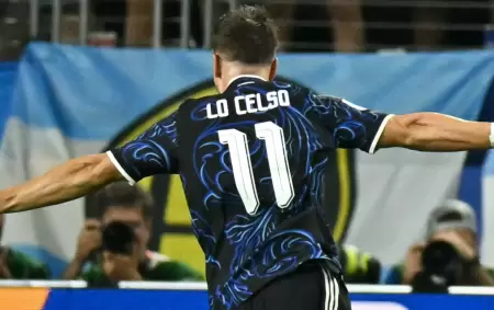 Lo Celso festej� frente a Jordania.