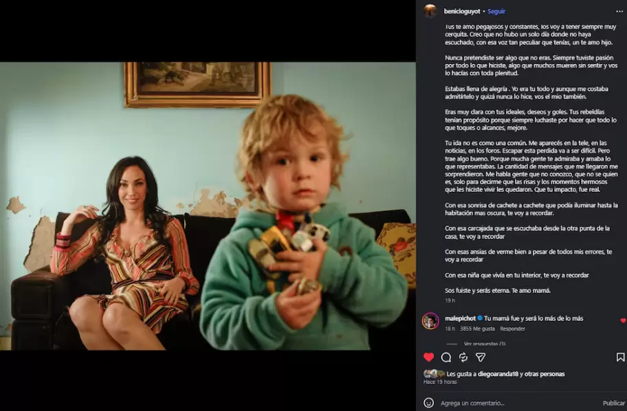 Benicio Guyot y el �ltimo adi�s para su mam�, Ernestina
