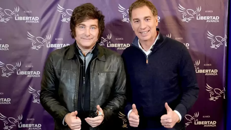 Diego Santilli y Javier Milei
