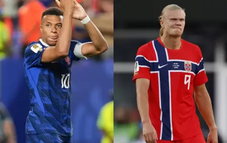 Kylian Mbapp� y Erling Braut Haaland siguen de cerca a Lionel Messi en la tabla de goleadores de la copa del mundo.