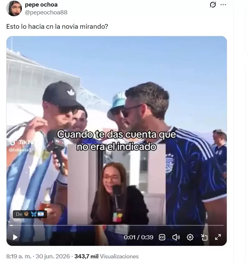 Pepe Ochoa se sumó a las críticas contra Marcos Giles por el "humor" que hace en Luzu TV.
