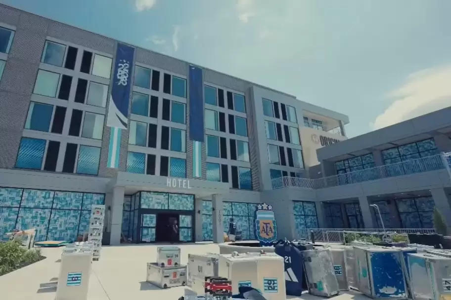 Así es el hotel donde se hospeda la Selección Argentina en Kansas