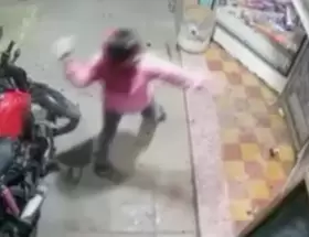 Terror en un kiosco de Merlo