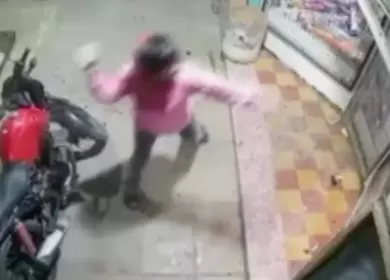 Terror en un kiosco de Merlo