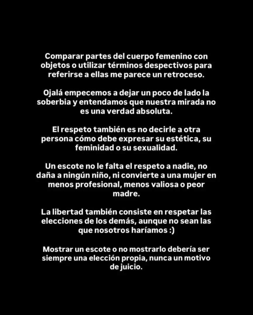 Juli Poggio sali� en defensa de Daniela Celis