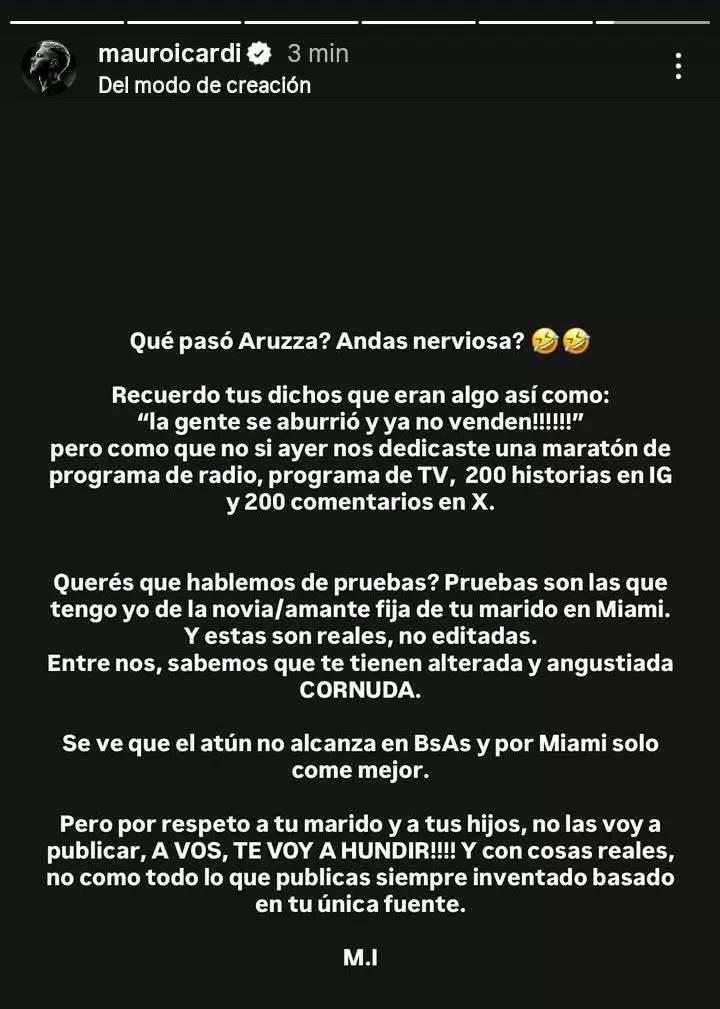 La amenaza de Icardi a Yanina Latorre