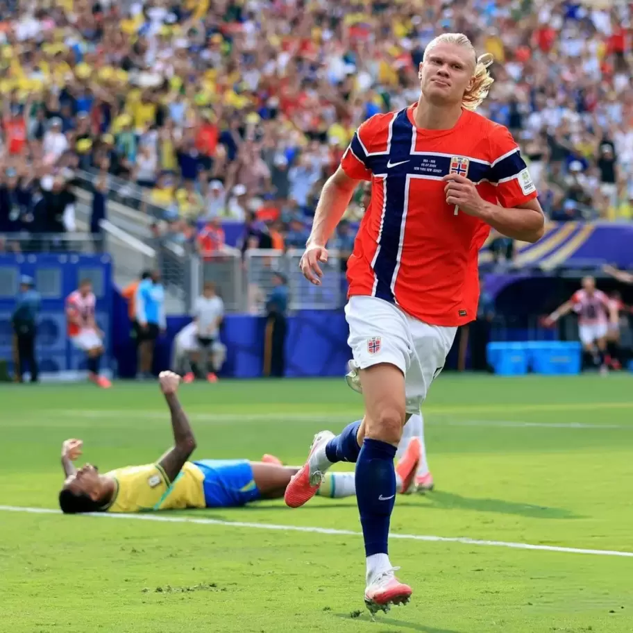 Erling Haaland, el Androide de Noruega destrozó a Brasil