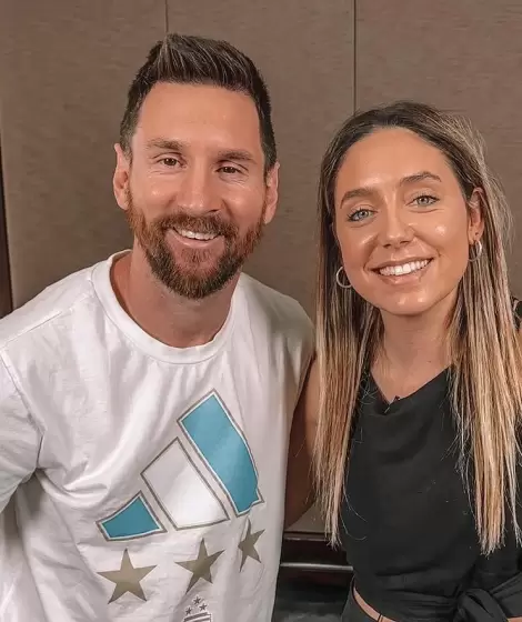 Lio Messi y Sofi Mart�nez