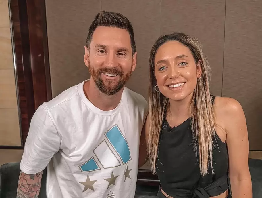Lio Messi y Sofi Martínez