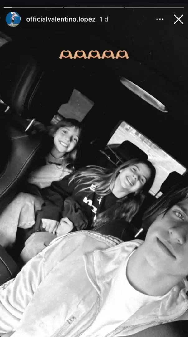 Valentino L�pez presumi� a sus hermanas
