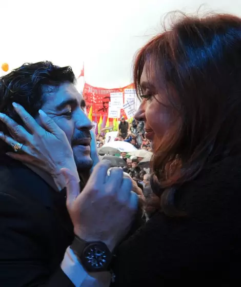 Diego Maradona y Cristina Kirchner