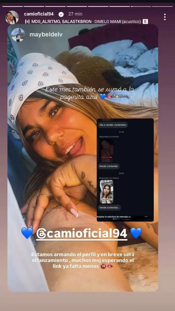 Camila "Camilota" Deniz anunció que tendrá una cuenta de Only Fans.