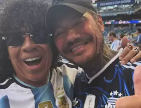 La Mona Jimenez y y Marcelo Tinelli