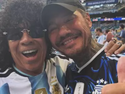 La Mona Jimenez y y Marcelo Tinelli