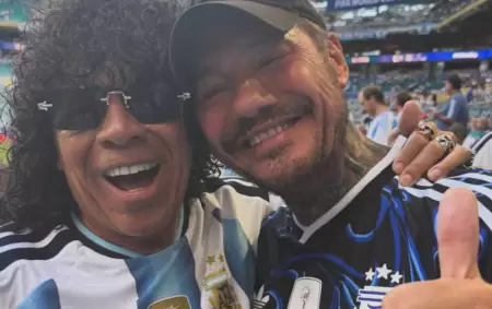 La Mona Jimenez y y Marcelo Tinelli
