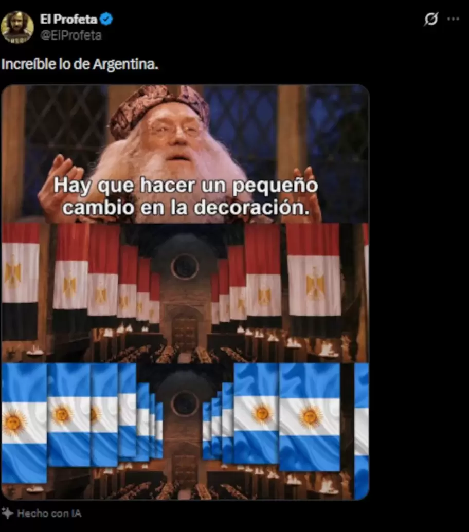 Los mejores memes de Argentina Egipto