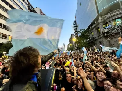 Javier Milei se mostr� como un hincha activo en las redes sociales en la victoria frente Egipto.