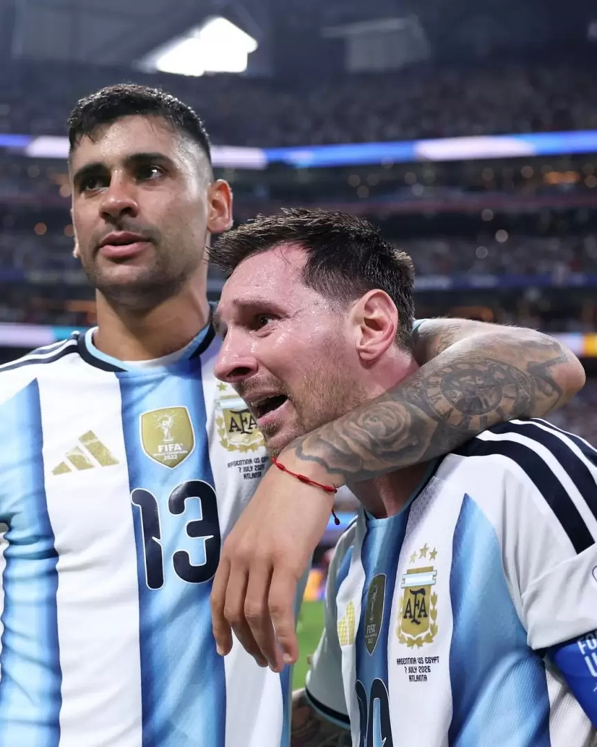 Las l�grimas de Messi conmovieron al mundo