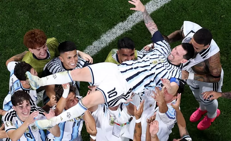 Lio Messi tras el partido con Egipto