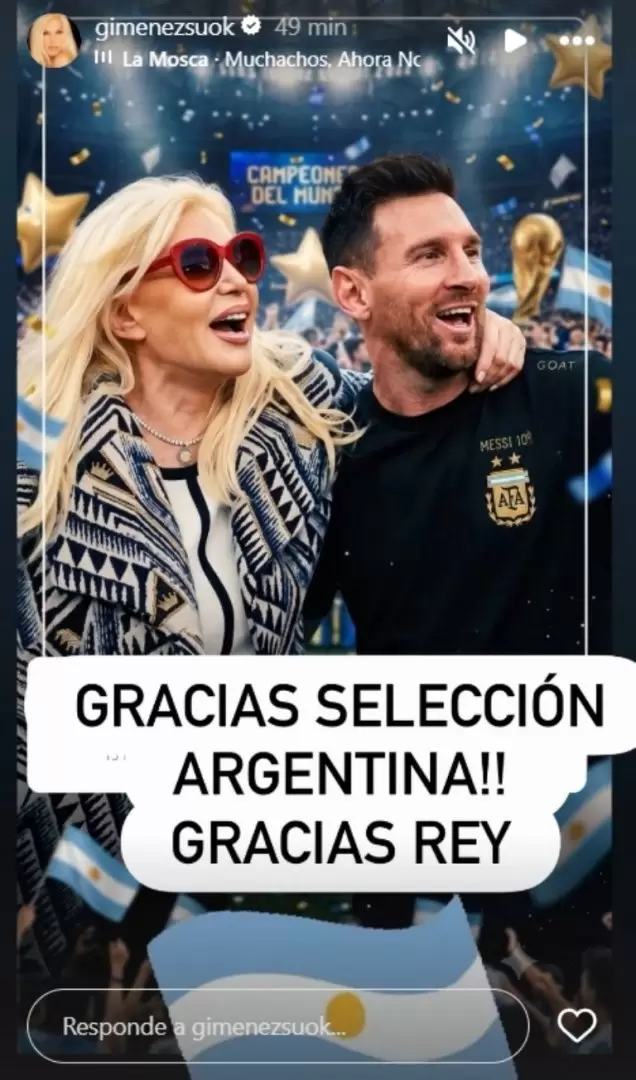 El posteo de Susana Giménez tras el triunfo de la Selección Argentina
