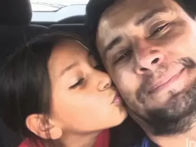 Una de las fotos con las que Gabriel Vega record� a su hija Agostina