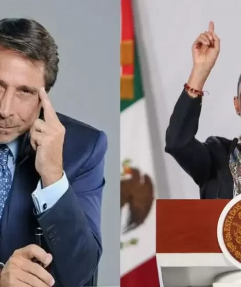 Una pelea internacional: Eduardo Feinmann y Claudia Sheinbaum.