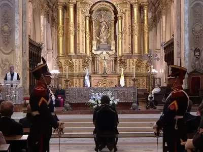 el�arzobispo de Buenos Aires, Jorge Garc�a Cuerva, dio el tedeum con el presidente de la Naci�n, Javier Milei, al frente.