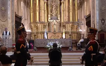 el�arzobispo de Buenos Aires, Jorge Garc�a Cuerva, dio el tedeum con el presidente de la Naci�n, Javier Milei, al frente.
