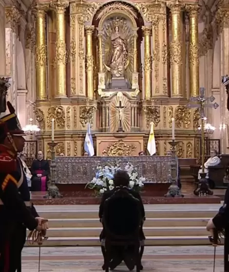 el�arzobispo de Buenos Aires, Jorge Garc�a Cuerva, dio el tedeum con el presidente de la Naci�n, Javier Milei, al frente.