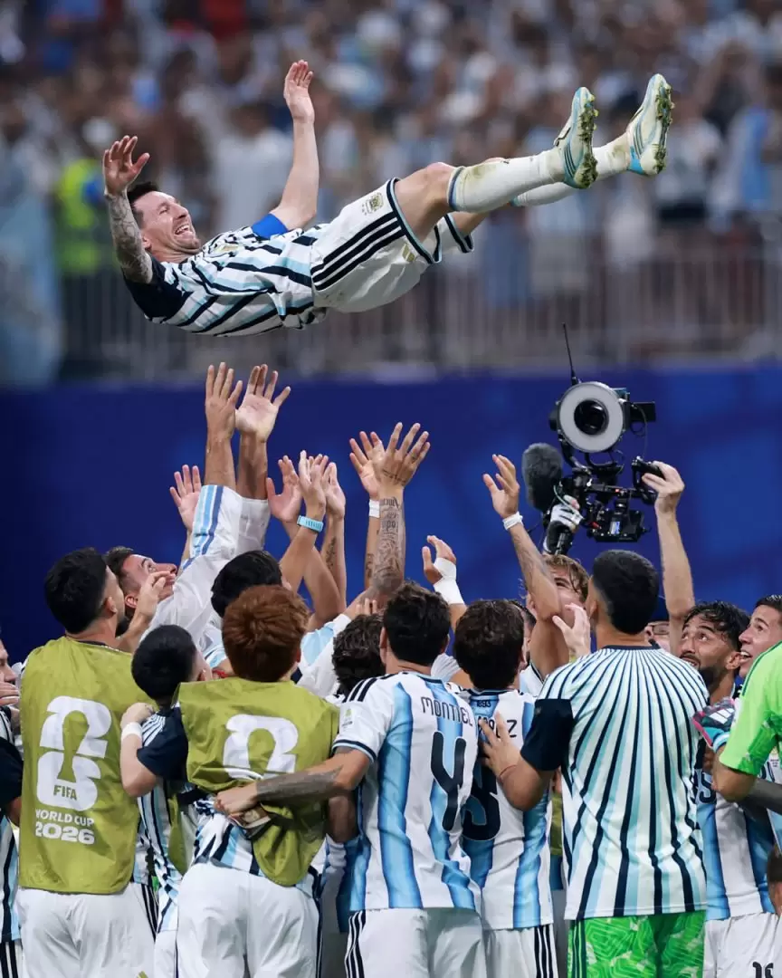 Messi después de ganar contra Egipto