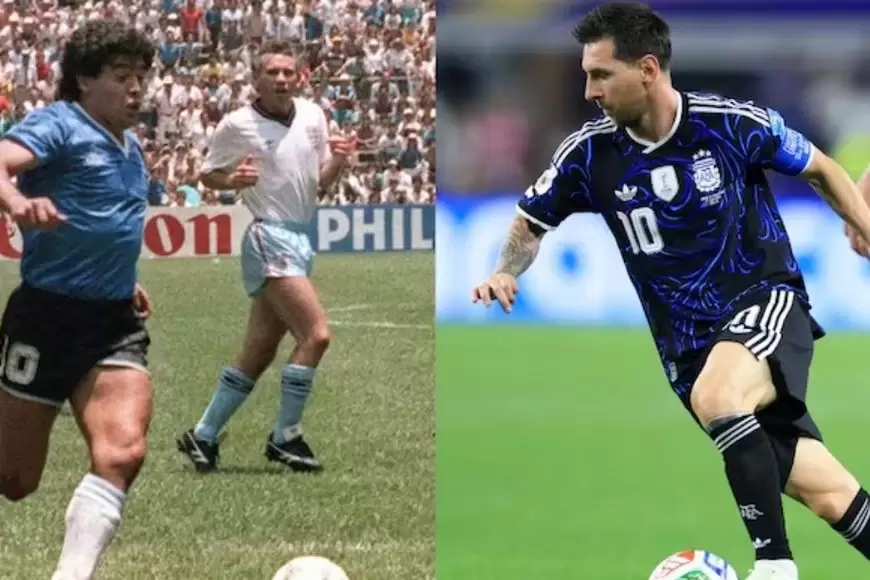 La Selección Argentina quiere usar la camiseta azul parecida a la que tenia Maradona cuando enfrentó a Inglaterra en 1986