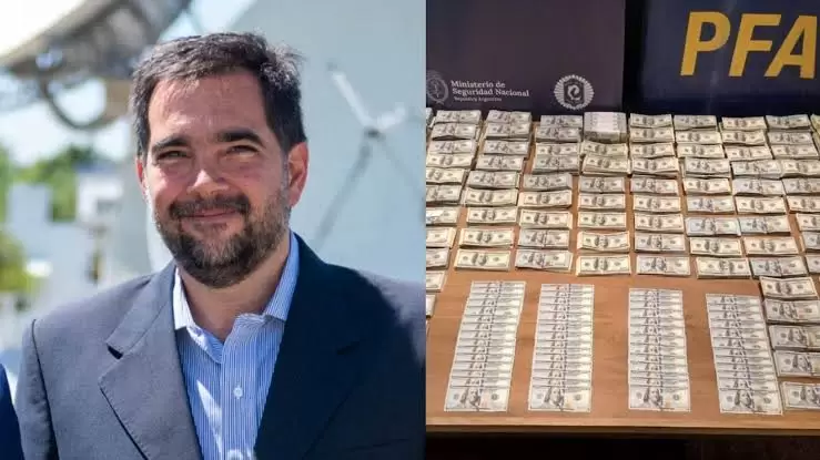 Facundo Leal y el dinero que le incautaron