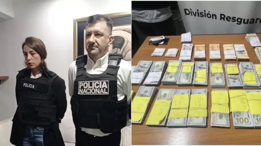 Kueider y su secretaria Iara Guinsel