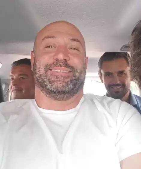 Diego Spagnuolo junto a Karina y Javier Milei