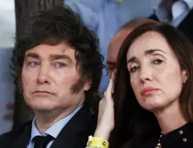 �Javier Milei junto a Victoria Villarruel�