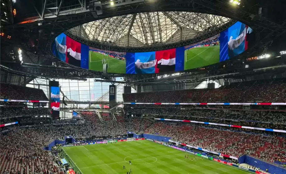 Argentina ya jugó contra Egipto en el Mercedes-Benz Stadium de Atlanta, Estados Unidos.