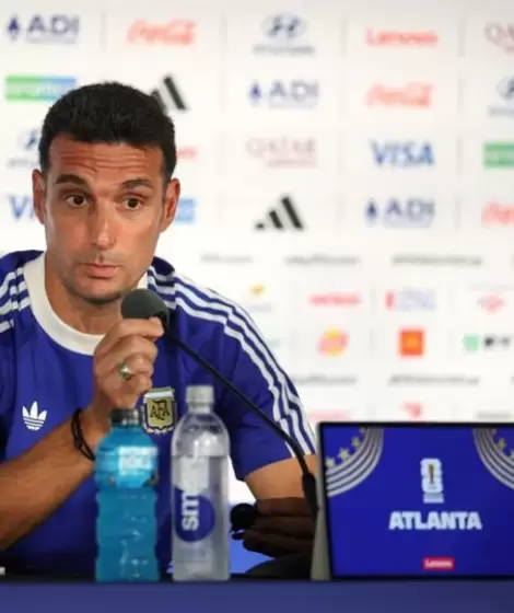 Lionel Scaloni en la previa de Argentina - Inglaterra.